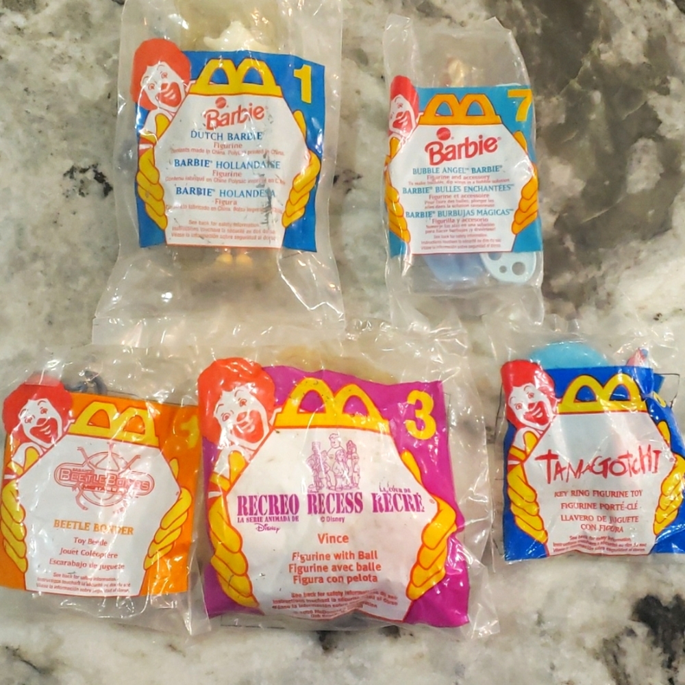 Lot of 5 McDonald's Kids Meal Toys 1995 & 1998